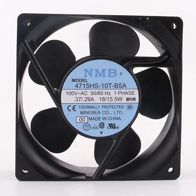 Original NMB AC100V 37/29A 18/15.5W 120X120X38MM 12CM 12038 Silent Aluminum Frame Double Ball Bearing 4715hS-10T-B5A Cooling Fan